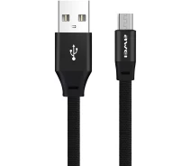 Придбати - кабель та перехідник  Кабель AWEI CL-98 Micro cable 1m Black