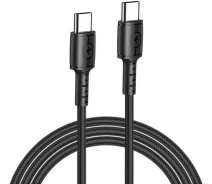 Придбати - кабель та перехідник  Кабель AWEI CL-71T Type-C to Type-C Cable Black