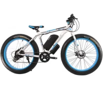 Придбати - електровелосипед  Електровелосипед E-motion Fatbike 48V 1000 Вт 26" біло-синій (EFB-WHITE-BLUE)