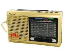 Придбати - радіоприймач  Радіоприймач стовпчик MP3 USB Golon RX-6633 з ремінцем золотистий
