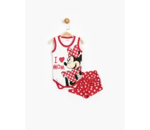 Придбати - дитячий спортивний костюм  Костюм (боді, шорти) "Minnie Mouse 9-12 міс, (74-80 см), різнокольоровий". Виробник - Disney (MN15631)