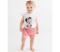 Придбати - дитячий спортивний костюм  Костюм (футболка, шорти) "Minnie Mouse 74-80 см (9-12 міс), біло-червоний". Виробник - Disney (MN17461)