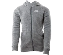 Придбати - дитячу толстовку  Толстовка підліткова Nike HOODIE FZ CLUB сіра BV3699-091 Розмір XS (BV3699-091_XS)