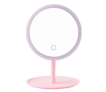 Придбати - косметичне дзеркало  Зеркало с LED подсветкой круглое W8 Pink (kz174)