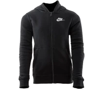 Придбати - дитячу толстовку  Толстовка підліткова Nike HOODIE FZ CLUB чорна BV3699-010 Розмір XL (BV3699-010_XL)