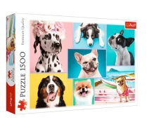 Придбати - пазл  Trefl Пазл Милі собачки, колаж, 1500 ел. (26186)