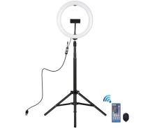 Придбати - кільцеве світло  Кільцеве світло зі стійкою Puluz PKT3054B RGBW 26см (15W)