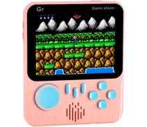 Придбати - ігрову консоль  Ретро ігрова приставка SUP G7 Game Box Portable 666 in 1 AV (Pink) [70768]