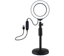 Придбати - кільцеве світло  Кільцеве світло Puluz PU391 Ring Light 12см (8W) зі стійкою