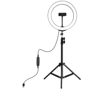 Придбати - кільцеве світло  Кільцеве світло Puluz PKT3035 Ring Light 26см (20W) зі стійкою