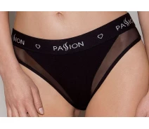 Придбати - жіночі спортивні трусики  Трусики з прозорою вставкою Passion PS002 PANTIES S Чорний (SO4193)