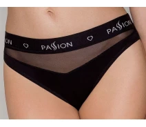 Придбати - жіночі спортивні трусики  Трусики з прозорою вставкою Passion PS006 PANTIES S Чорний (SO4233)