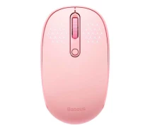 Придбати - мишку для ноутбука  Миша Wireless Baseus B01055503413-00 F01B Tri-Mode Mouse Baby Бездротова комп'ютерна для ПК/ноутбука 2.4G/Bluetooth5.0+BT3.0 з чутливістю 1600DPI Рожевий