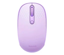 Придбати - мишку для ноутбука  Миша Wireless Baseus B01055503513-00 F01B Tri-Mode Mouse Nebula Бездротова комп'ютерна для ПК/ноутбука 2.4G/Bluetooth5.0+BT3.0 з чутливістю 1600DPI Фіолетовий