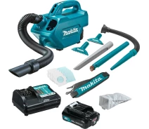 Придбати - пилосос  Акумуляторний пилосос Makita CL121DWA CXT + АКБ 2,0 Ah + З/У електричний ручний для транспортних засобів (4189)