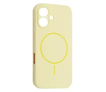 Придбати -  Силіконовий чохол для iPhone 16, MagSafe, з кільцем, захист камери, кремово-жовтий (2000001586327)