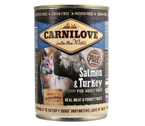 Придбати - корм для собаки  Влажный корм для собак Carnilove Salmon & Turkey 400 г (лосось и индейка) (100132/529278)