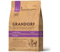 Придбати - корм для собаки  Сухий корм для дорослих собак Grandorf Lamb and Turkey Adult Maxi з ягням та індичкою, 3 кг (52559)