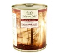 Придбати - корм для собаки  Консерви для собак Hubertus Gold Forest Edition Благородний олень з пастернаком, смородиною та зеленню, 800 г (49441)