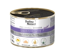 Придбати - корм для собаки  Вологий корм Dolina Noteci для молодих собак дрібних порід з печінкою кролика та язиком оленя, 185 г (52987)