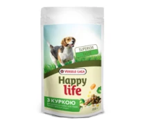 Придбати - корм для собаки  Сухий корм для собак Happy Life Adult Dinner with Chicken ХЕППІ ЛАЙФ ВЕЧЕРЯ КУРКА З ОВОЧАМИ , 350 г (52074)