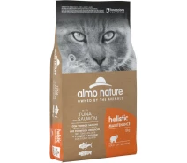 Придбати - корм для кота  Сухий корм Almo Nature Holistic Cat Tuna&Salmon з тунцем та лососем для дорослих котів, 12 кг (48534)