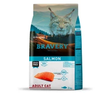 Придбати - корм для кота  Сухий корм для кішок BRAVERY Salmon Adult Cat, для дорослих котів з лососем, 7 кг (48377)
