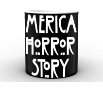 Придбати - подарок для геймеров  Кухоль GeekLand American Horror Story Американська Історія Жахів напис AH 02.014