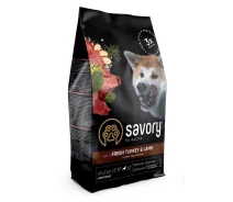 Придбати - корм для собаки  Сухий корм для собак великих порід Savory Fresh Turkey & Lamb 3 кг (30235)