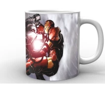 Придбати - подарок для геймеров  Кружка GeekLand біла Залізна Людина Iron Man битва IM.02.054.666