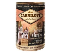 Придбати - корм для собаки  Вологий корм для цуценят Carnilove Puppy k з лососем та індичкою 400 г (8595602529254)