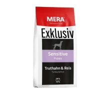 Придбати - корм для собаки  MERA Exklusiv Sensitive Puppy Turkey Rice (Мера Сенситив Паппі Індичка Рис) сухий корм для цуценят (072355)