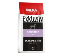 Придбати - корм для собаки  MERA Exklusiv Sensitive Junior Turkey Rice (Мера Сенсетив Джуніор Індичка Рис) сухий корм для цуценят юніорів (072455)
