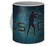 Придбати - подарок для геймеров  Кухоль КС:ГО CS:GO Контр Страйк Dark logo CS:GO 03.140