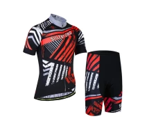 Придбати - велоодяг  Велокостюм мужской Siilenyond XM-DT-050 Shorts Stripes Red XS короткий рукав + шорты велоодежда