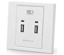 Придбати - розетку и выключатель  Розетка USB REAL-EL Розетка USB (CW-202) (425788-01)