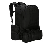 Придбати - рюкзак  Рюкзак тактичний +3 подсумка AOKALI Outdoor B08 75L Black