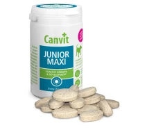 Придбати - вітаміну та вітамінну добавку для собаки  Canvit Junior maxi (Канвіт Джуніор максі) кормова добавка для цуценят і молодих собак від 25 кілограмів. 230 г. (can53373)