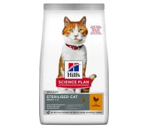 Придбати - корм для кота  Hills Science Plan Feline Adult Sterilised (Хіллс Стерилізед Курка) корм для котів стерильних 1-6 років 10 кг. (607274)