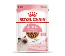 Придбати - корм для кота  Royal Canin Kitten Gravy (Роял Канін Кіттен шматочки в соусі) вологий корм для кошенят до 12 місяців 0.085 кг. х 12 шт. (4058001)
