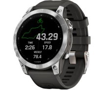 Придбати - смарт-годинник  Смарт-годинник GARMIN Fenix ​​7 Silver with Graphite Band (010-02540-00/01) [65359]