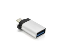 Придбати - кардрідер  Перехідник VEGGIEG TC-113 USB3.0(AF) OTG - microUSB(M), Silver, Пакет (19821-ytg)