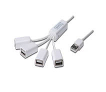 Придбати - кардрідер  Концентратор DIGITUS  4 порта, "Паук" , USB 2.0, пассивный, White (DA-70216-e)