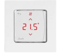 Придбати - терморегулятор  Терморегулятор Danfoss Icon Display, электронный, сенсорный, программируемый, 230V, 80х80мм, In-Wall, белый (088U1010-e)