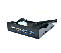 Придбати - кардрідер  Контролер у відсік 3,5" 2xUSB3.0 + 2xUSB2,0, 4 порти, 20pin to 2 port USB 3.0 (9687-ytg)