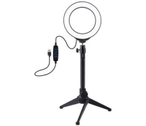 Придбати - набір блогера  Набор блогера Puluz Ring USB LED lamp 4.7"+ table tripod (PKT3031)