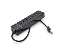 Придбати - кардрідер  Хаб USB 3.0 UH-703, 7 портів, підтримка до 1TB, Blister (19505-ytg)