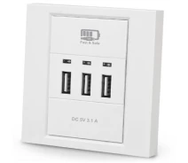 Придбати - розетку и выключатель  Розетка USB REAL-EL Розетка USB (CW-303) (410526-01)