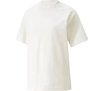 Придбати - жіночу футболку  Футболка жіноча Puma YONA SUNP MOCK NECK TEE бежева 53797765 Розмір XS (53797765_XS)