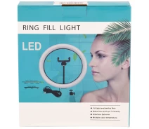 Придбати - кільцеве світло  Кільцева LED лампа діаметр 12"-028 (30 см) з пультом Black 1 крепл.тел USB (Без штатива)